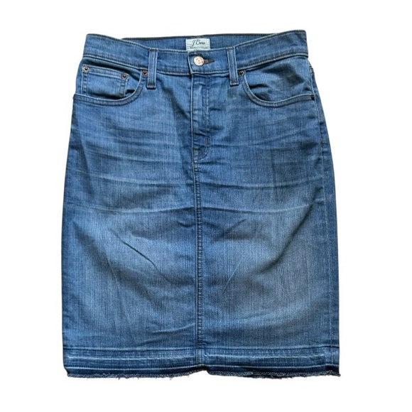 J. Crew Dresses & Skirts - J. Crew Classic Blue Denim Pencil Skirt Size 26